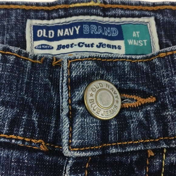 Old Navy Boot Cut At Waist Stretch Jeans Blue Women's Size 6 - Picture 13 of 13